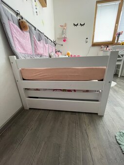 Dětská postel 90x200 včetně přistýlky a úložných zásuvek - 2