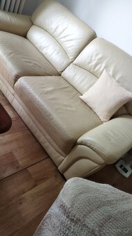 Kožená sedačka s křeslem - 2