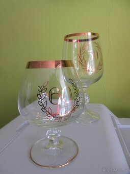 Dárkové sklenky k výročí - 50 a 60 let. - 2