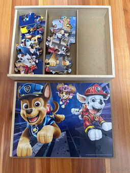Dřevěné puzzle Tlapková patrola 3x24 dílků - 2