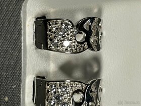 Stříbrné náušnice se zirkony elegantní - 2