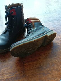 Dětské chlapecké kožené zimní / podzimní boty vel.38 - 2