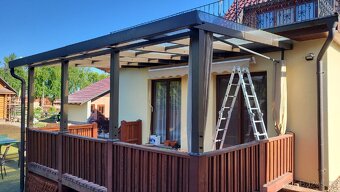 Hliníková pergola demontovana. - 2