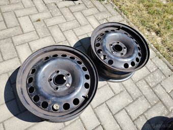 Disky Opel 5x100 r16 6,5J 2kusy ET37, 2kusy ET39. - 2