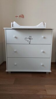 Přebalovací komoda Klups Safari Žirafa bílá - 2
