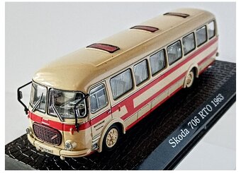 Kovový model autobusu ŠKODA 706 - 2