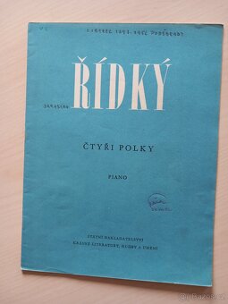 JAROSLAV ŘÍDKÝ – kolekce not - 2