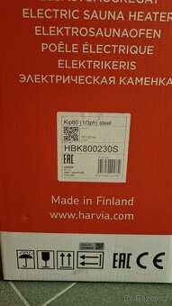 Saunová kamna Harvia KIP80 ( nová ) - 2