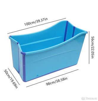 Dětská skládací vanička velká - 100cm - 2