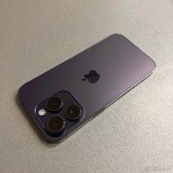 iPhone 14 Pro 128GB deep purple, pěkný stav, rok záruka - 2