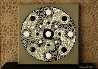 Mandala "Ptáčci" dot art - 2