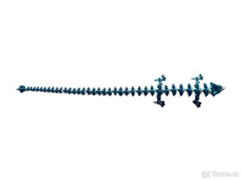 Flexi Big Crystal Dragon – pohyblivý model modrí - 2