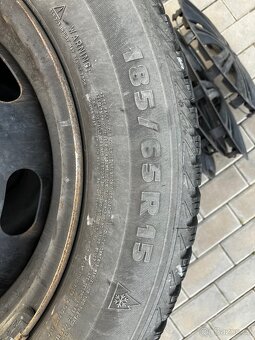 Zimní pneu - Michelin Alpin 185/65 R15 na diskoch - 2