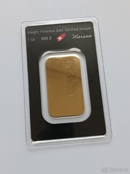 Zlatý Slitek 1oz Argor Heraeus 31,1g Ryzí Zlato - 2