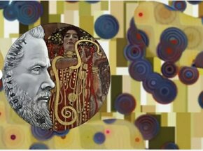 GUSTAV KLIMT - Medicina 2 oz stříbrná mince jen 500 kusů - 2