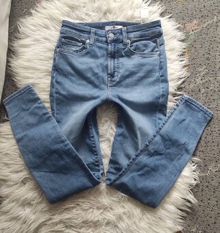 7 For All Mankind v.26 džíny High waist skinny - 2
