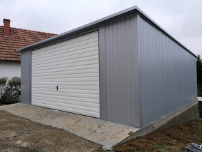 Plechová garáž 5x6m - 2