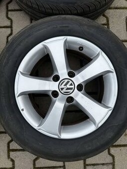 Originál alu kola VW r15, letní pneu - 2