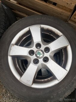 Alu kola 14” 5x100 Škoda a letní pneu 185/60/R14 - 2