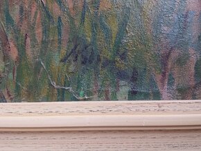 Starý obraz s vesnickým motivem - 2