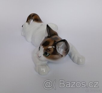 Porcelánová figurka - ležící kočka - Rosenthal - 2