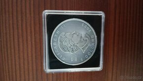 1oz Stříbrná mince Maple Leaf antique kolorovaná - 2