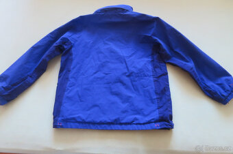Modrá dětská bunda zn.Regata s kapucí vel. 140. Nepromokavá, - 2