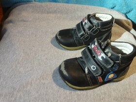 Dětské kožené botičky vel. 23 s Bořkem stavitelem - 2