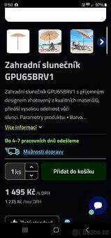 Nový slunečník ------ rozměry u fotek - 2