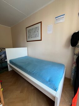 Jednolůžková postel MALM (IKEA) bílá - 2
