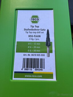 RECA - sada - stupňovité vrtáky TiAIN HSS - 2
