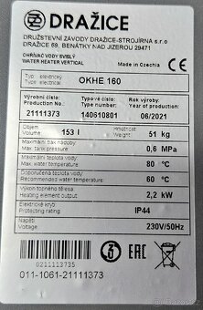 Bojler dražice okhe 160 +termostat Salus - 2