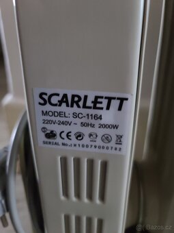 🔥 Olejový radiátor Scarlett SC-1164 – 8 žeber, 2000 W - 2