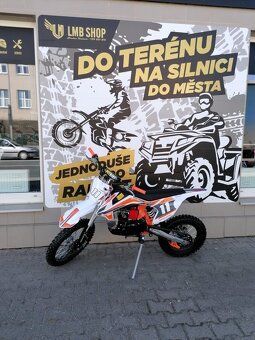 Pitbike Shark 125ccm 17x14 oranžová - 2