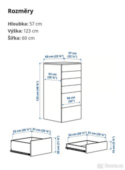 IKEA šatní skříň a komoda - 2