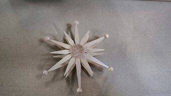 Vánoční hvězdy dřevěné zn. Straco Německo - 2