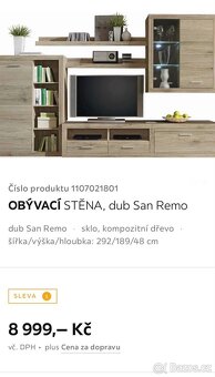 Obývací stěna dub San Remo - 2