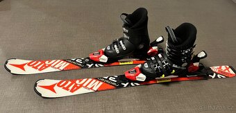 Atomic Redster XT 100 cm a lyžáky Salomon vel. 18(EU 28,5) - 2