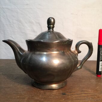 postříbřená konvice na čaj US. Silber Zone Bavaria... - 2