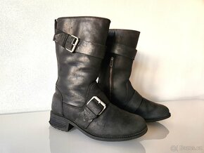 Kožené Kozačky s kožíškem UGG vel. 38 - 2