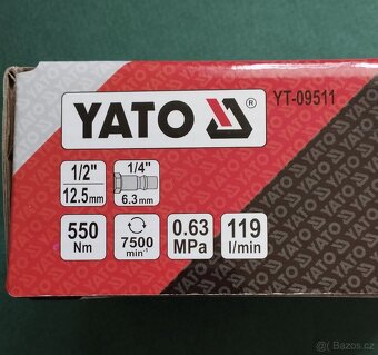 Pneumatický utahovák YATO 550nm, 1/2" - 2
