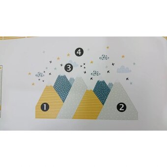 Dětská samolepka nad postýlku - Scandinavian Mountains - 2