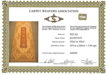 ručně tkaný vlněný koberec 2x3 m - 2