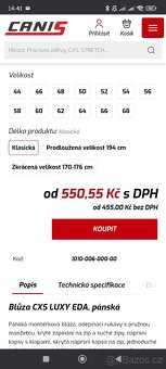 Pánská pracovní blůza Luxury Eda vel. 182 cm - 2
