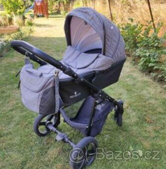 Kombinovaný kočárek Venicci Shadow Denim Grey - 2