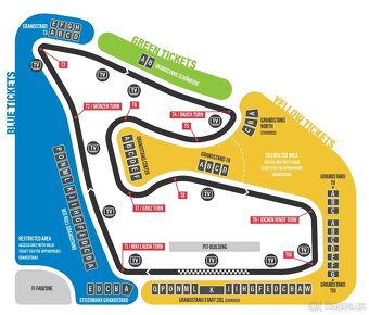 Vstupenky Formule 1 Rakousko tribuna T3 29.6.2025 - 2