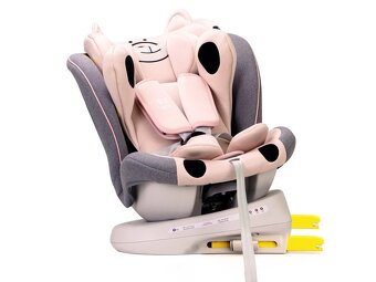 Otočná autosedačka TWT Plus ISIZE BUF BOOF Pink - 2
