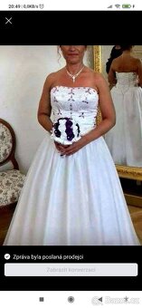 Nádherné svatební šaty (vel. 38-40) - 2