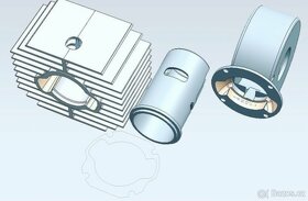 Vložka 70cc pro Babettu 207, 210, 215, Stella… - 2
