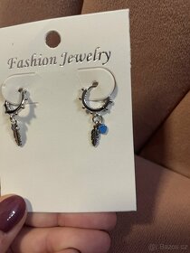 náušnice s pírky - 2